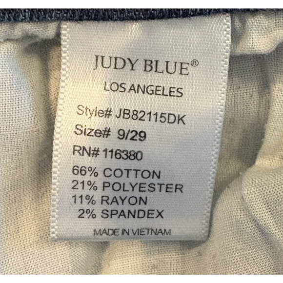 Judy Blue Jeans Women's 9/29 Straight Fit High Rise Distressed Cropped JB82115DK - Picture 11 of 16